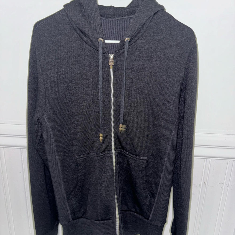 Chrome Hearts Matty Boy Chomper Leather Patch Zip-Up Hoodie